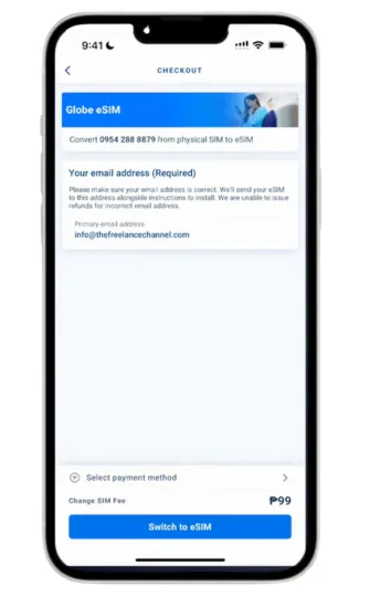 How to Convert Globe Physical SIM to eSIM Online-4